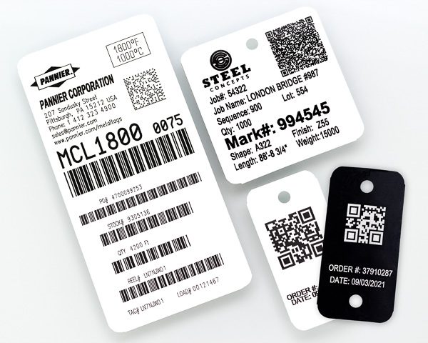 heat resistant metal bar code tags