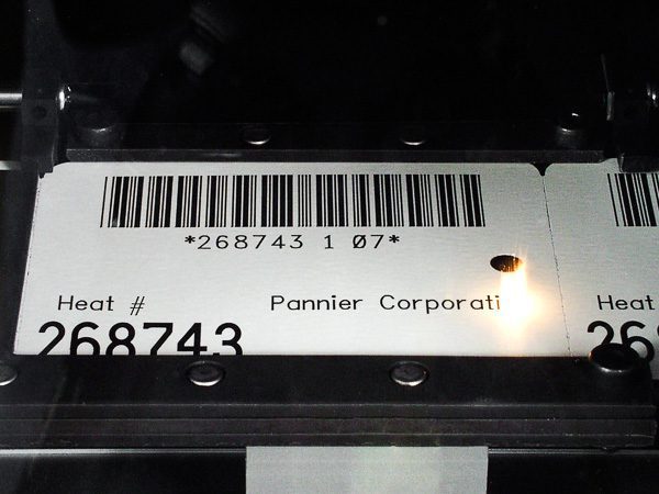 Laser printer metal tags