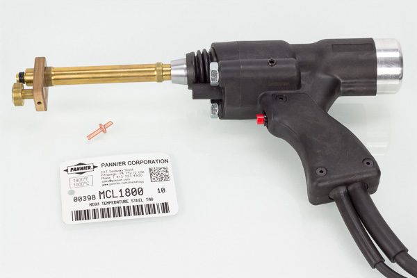 stud welding gun with extension