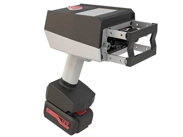 cordless handheld marking system with rechargeable battery