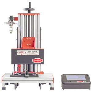 benchtop engraver for stamping and embossing single tags and plates