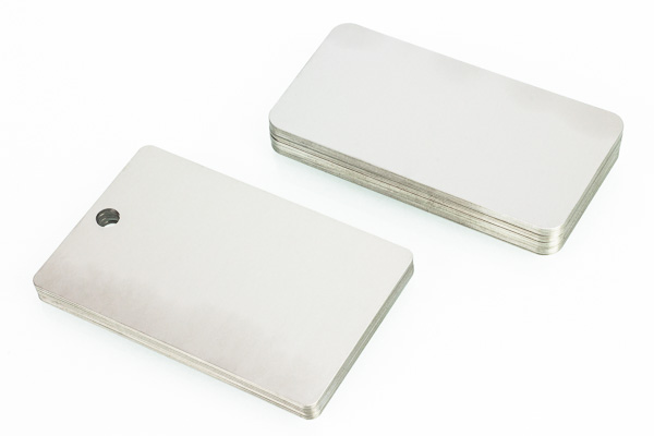 Blank Metal Tags (100 Tags) Model 916A /1-1/4 Square Aluminum