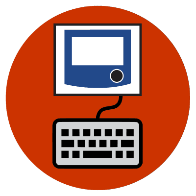 Data input from a connected keyboard